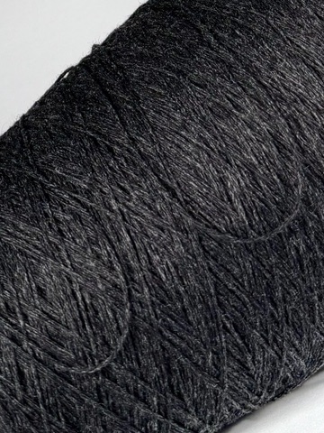 G&G Filati Himalaya 3/15 Yak mit Kaschmir & Seide Dunkles Kohle-Anthrazit